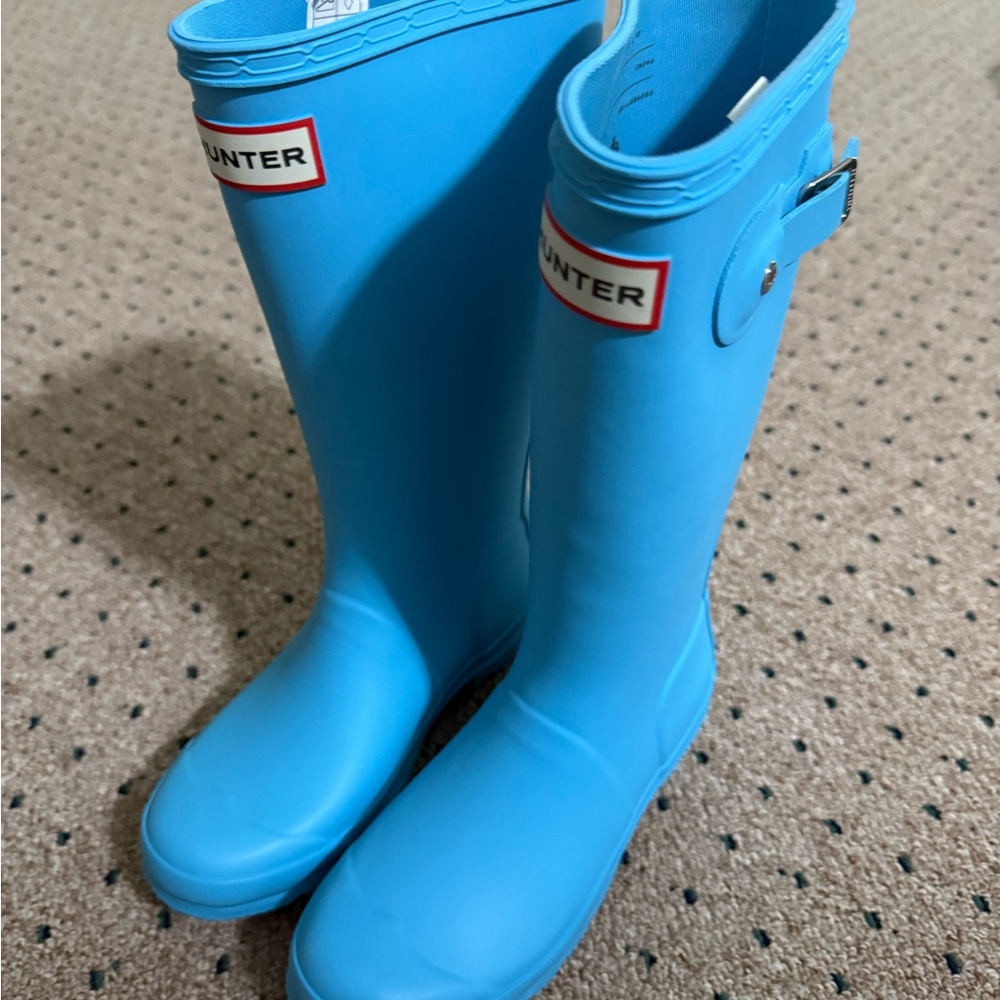 Hunter Kids' Sky Blue Boots